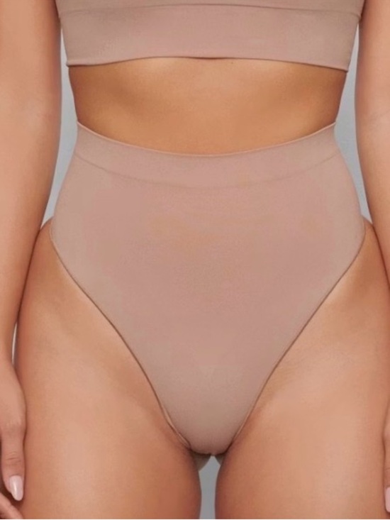 SKIMS Other - Skims High-Waist Beige Tan Sculpting Shaping Thongs Size Small Medium
